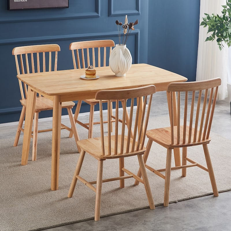 4 Pieces of Dining Chair,Rubber Wood Material, Dining Chair, Solid Wood Chair, Solid Wood Dining Table Chair, Living Room Chair