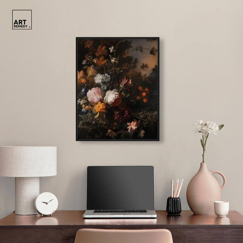 Shadowed Petal Secrets I Canvas by Art Remedy