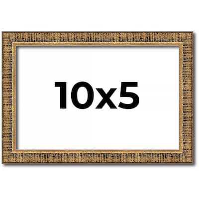 10x5 Frame Gold Solid Wood Picture Frame - Complete Modern Photo Frame