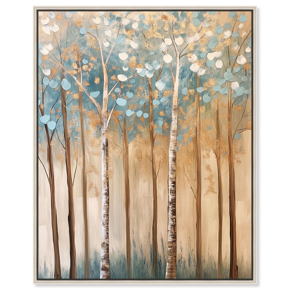 Birch Grove Radiance Canvas by Art Remedy