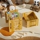 preview thumbnail 8 of 13, PAKASEPT Montessori Weaning Table and Chair Set, Kids Table and Chair Set Wood color