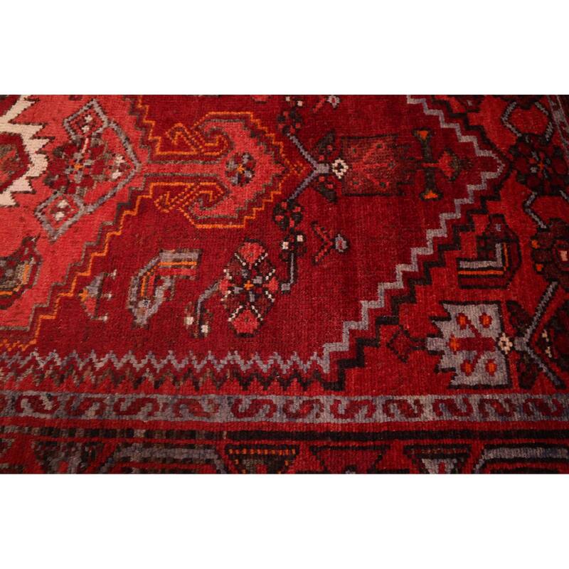 ECARPETGALLERY Hand-knotted Andelz Red Wool Rug - 3'6 x 6'11