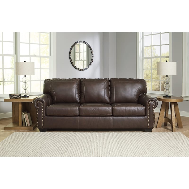 Signature Design by Ashley Colleton Dark Brown Sofa - 92"W x 40"D x 39"H
