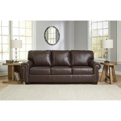 Signature Design by Ashley Colleton Dark Brown Sofa - 92"W x 40"D x 39"H