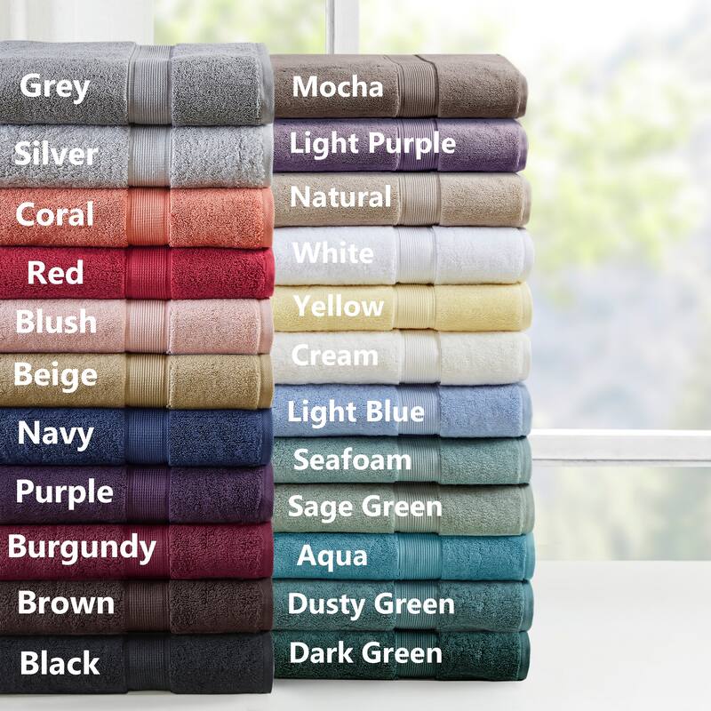 Madison Park Signature Cotton 8-piece Antimicrobial Towel Set