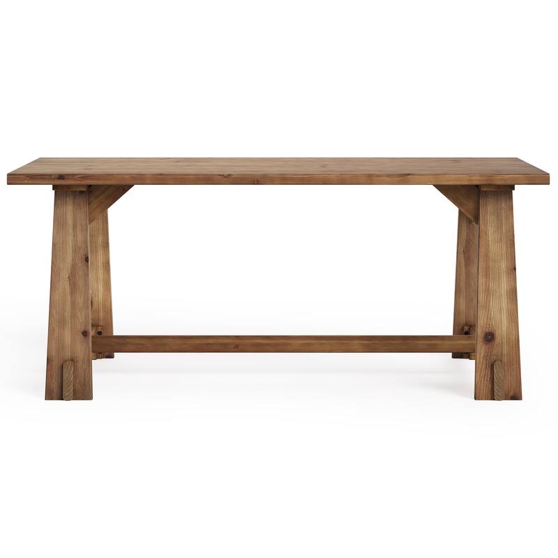 Solid Wood Executive Desk, Large Home Office Computer Writing Workstation, Business Accent Work Table