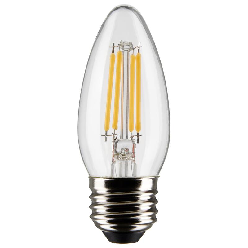 5.5 Watt B11 LED Clear Medium Base 5000K 120 Volt 2-Pack - Clear