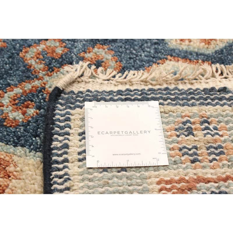 ECARPETGALLERY Hand-knotted Jules Serapi Dark Blue Wool Rug - 5'3 x 7'10