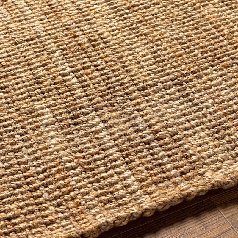 Hauteloom Jute Rug Collection - Natural Fiber Jute Farmhouse Area Rug