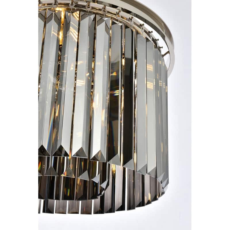 Royce Edge 6-Light Polished Nickel Pendant