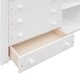 preview thumbnail 13 of 42, Contemporary Wooden Twin Over Full Bunk Bed With Six Drawers And Flexible Shelves, Bottom Bed With Wheels, Space-saving, White