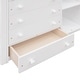 preview thumbnail 12 of 12, Twin Over Full Wood Bunk Bed With Drawers And Shelves, White