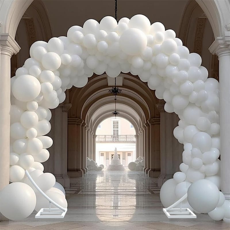 Large Circle Wedding Arch Round Garden Archway Arbors Stand 84"H