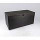 preview thumbnail 12 of 35, Large Outdoor Resin Wicker Storage Box with Waterproof Lid Tortoise