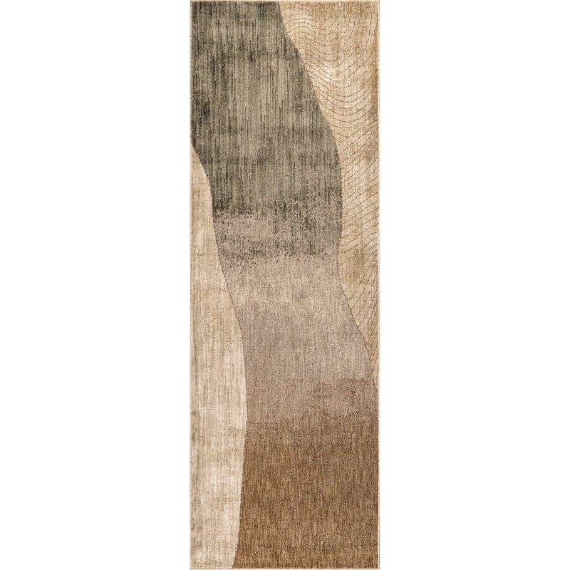Faela Abstract Fringe Area Rug