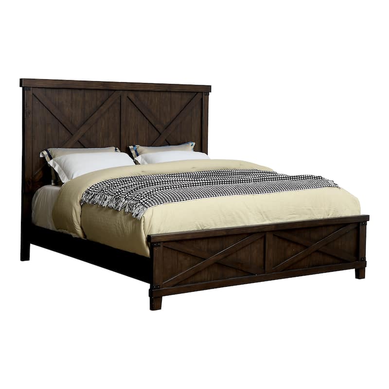The Gray Barn Epona Farmhouse Dark Walnut Wood Bed