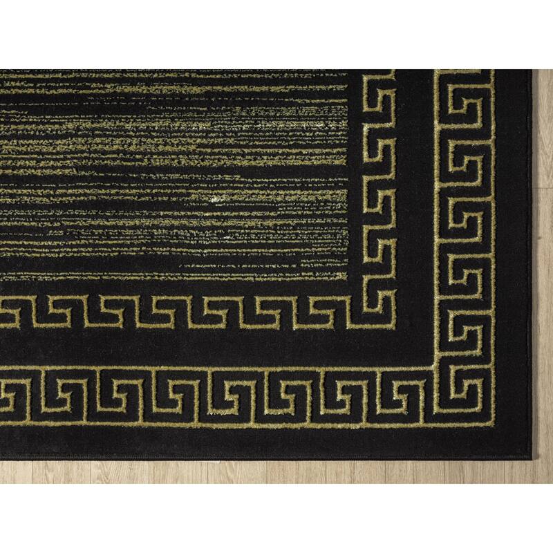 Ksamil Collection Abstract Border Area Rug
