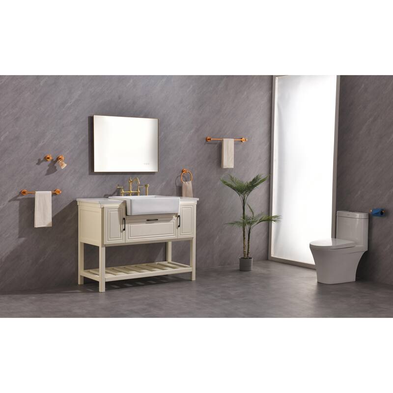 32 x 24 Inch LED Mirror Bathroom Vanity Mirror with Back Light, Wall Mount Anti-Fog Memory Large Adjustable Vanity Mirror