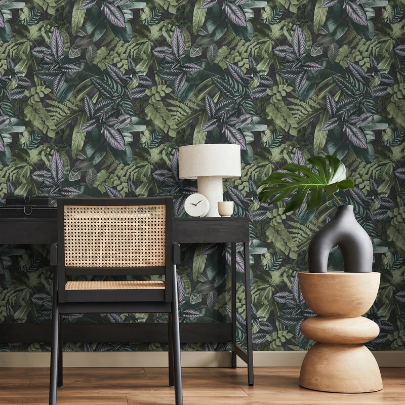 InHome Green Living Wall Peel & Stick Wallpaper