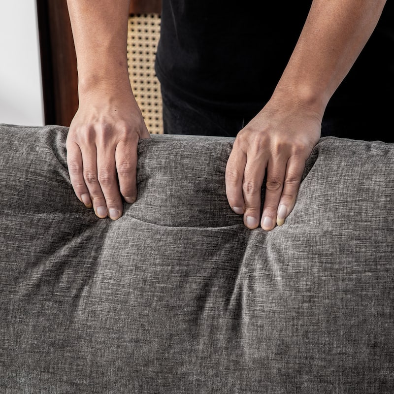 82.68" Extra-Wide Two-Seater Sofa with Chenille Upholstery, Armrest & Backrest Pillows for Living Room