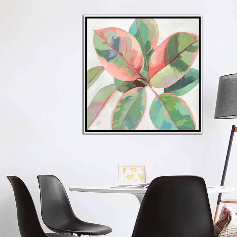 iCanvas "Pink Ficus II" by Asia Jensen Framed Canvas Print