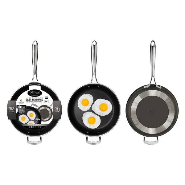 Gotham Steel Non Stick 14inch Cast Textured Round Fry Pan. Opens flyout.