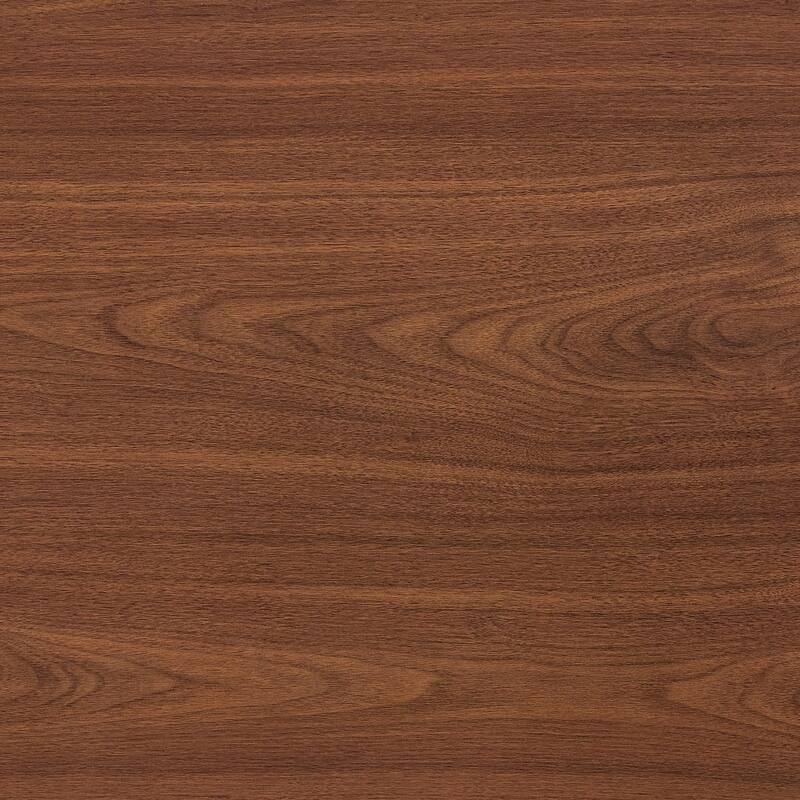 Walnut Colored MDF Coffee Table - 39.3"x21.6" with Tempered Glass Legs.Density Board Sticker,Reinforced Glass Legs.Walnu