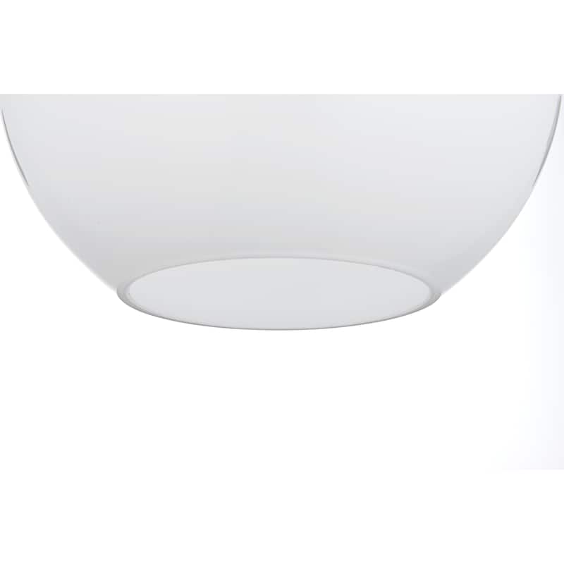 1-Light Pendant with 12 inch Frosted White Glass