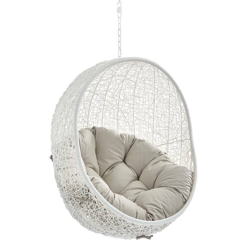 Hide Sunbrella Fabric Swing Outdoor Patio Lounge Chair without Stand