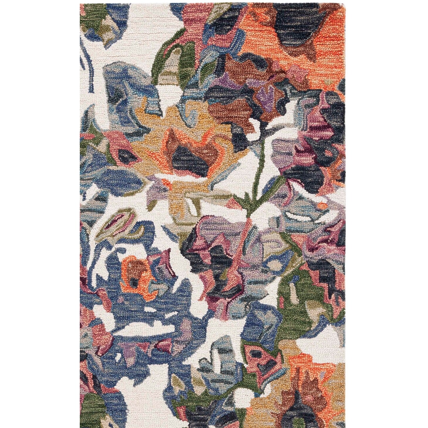 SAFAVIEH Handmade Blossom Lazara French Country Floral Wool Rug
