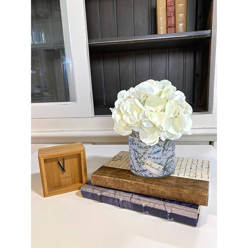 Hydrangea Arrangement in a Glass Vase