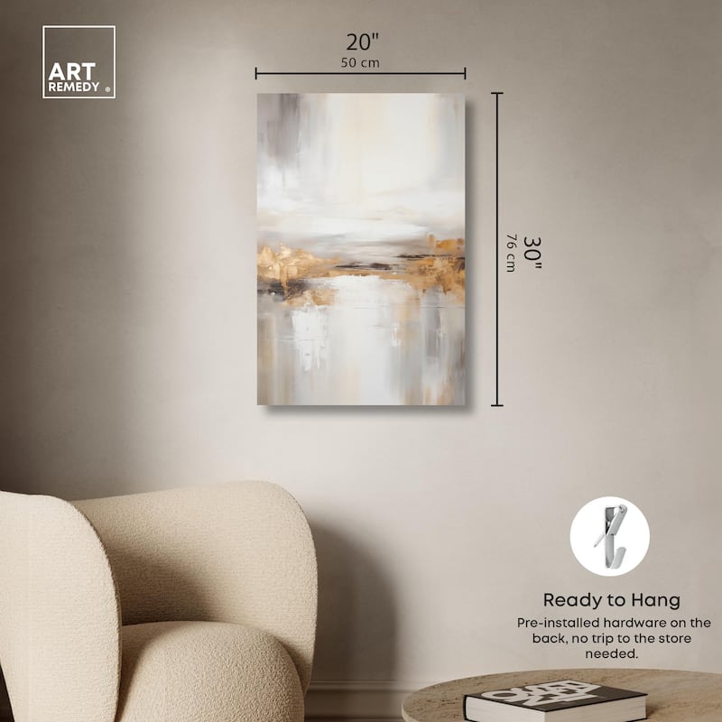 Gold Dust II Canvas by Art Remedy, Gallery Wrapped