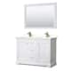 Option White, Gold Trim, White Quartz Top
