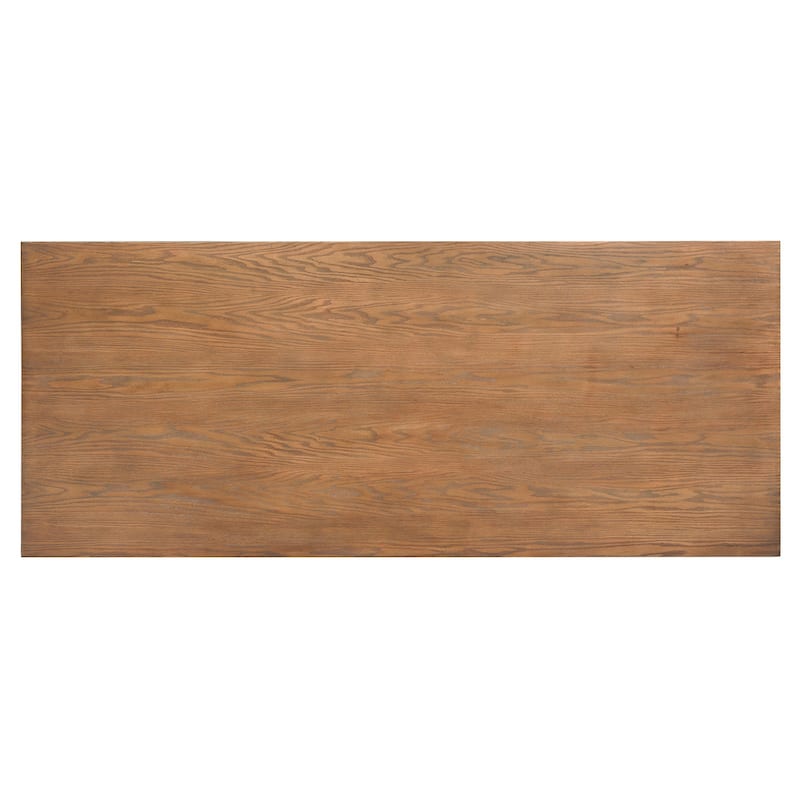 Magnussen Home Lindon Belgian Wheat Trestle Dining Table - 40''W x 96''D x 30''H