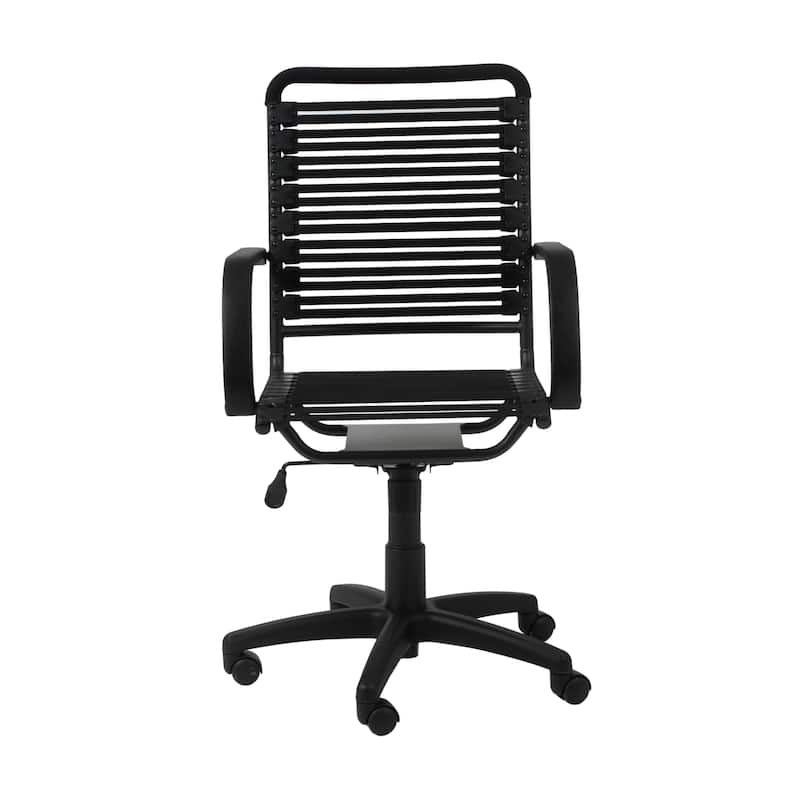 45" All Flat Bungee Cord High Back Office Chair - 23.2" W x 44.5" H x 24.8" D - Black
