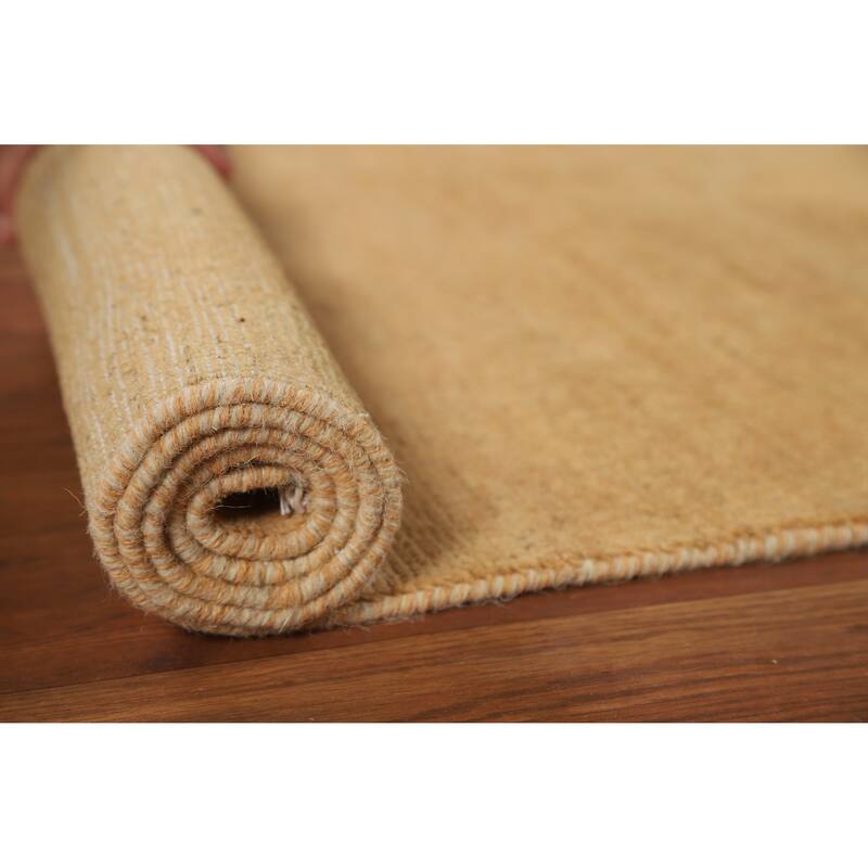 Modern Gabbeh Oriental Foyer Rug Handmade Tribal Wool Carpet - 3'5"x 4'10"