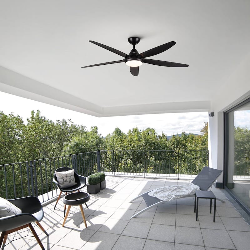 56" Ceiling Fan Light with Remote Control