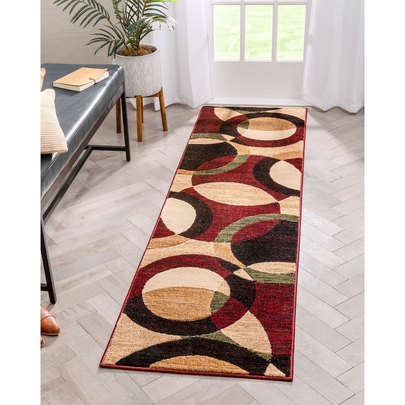 Well Woven Dulcet Bingo Modern Geometric Circles Area Rug