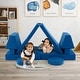 preview thumbnail 15 of 30, Convertible Kids Sofa Playset with Zipper