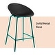 preview thumbnail 34 of 38, Set of 2 26-inch Contemporary Eiffel Dowel DSW Counter Height Stool Barstool With Backs For Kitchen Home Side Break Room
