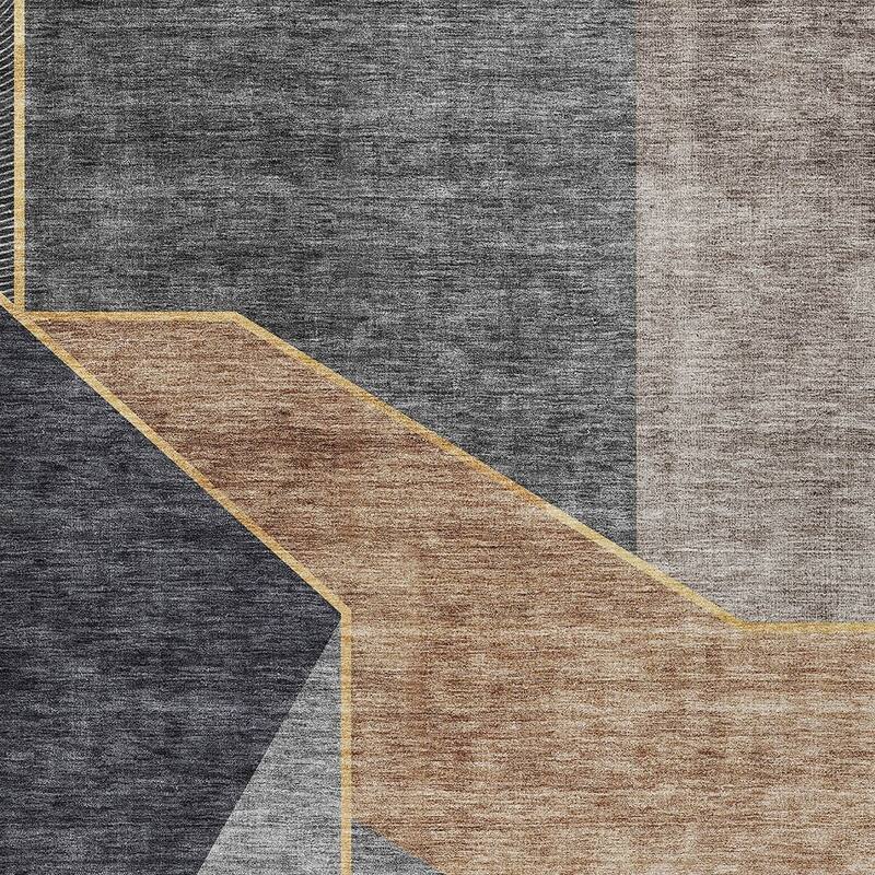 HomeRoots Geometric Transitional Rectangle Outdoor Rug