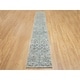 Shahbanu Rugs Ivory Silk With Textured Wool Tabriz Hand Knotted ...