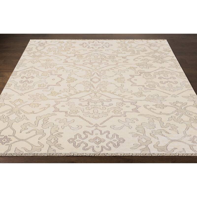 Hand-Knotted Keswick Floral New Zealand Wool Area Rug