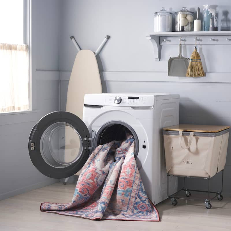 Martha Stewart Himkea Machine Washable & Slip Resistant Rug - 2'3" x 3'9" - Rust/Blue