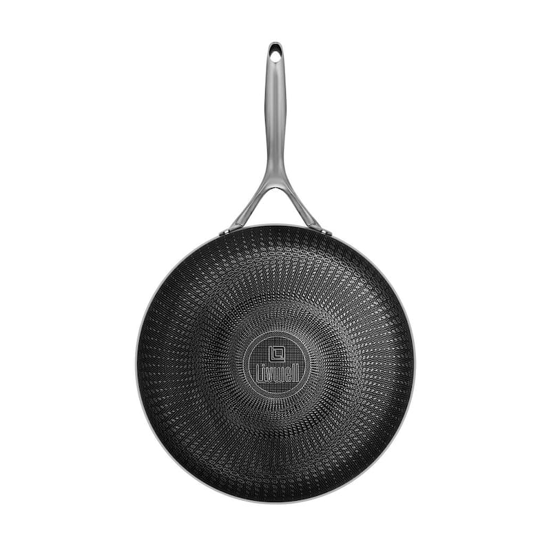 DiamondClad Hybrid Nonstick Stainless Steel Fry Pan Lid Cookware Set