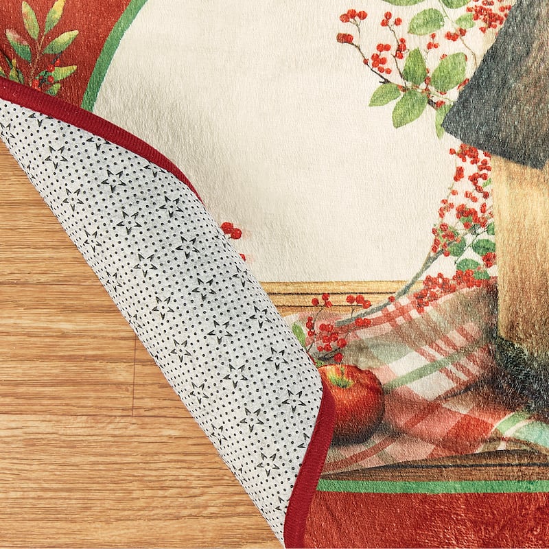 Country Apple Skid-Resistant Runner Kitchen Rug - 20.5" x 48"