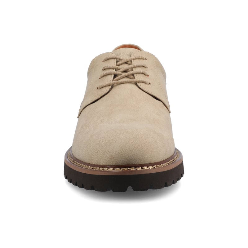 Vance Mens Templeton Lug Sole Oxford Dress Shoe - Taupe - 13