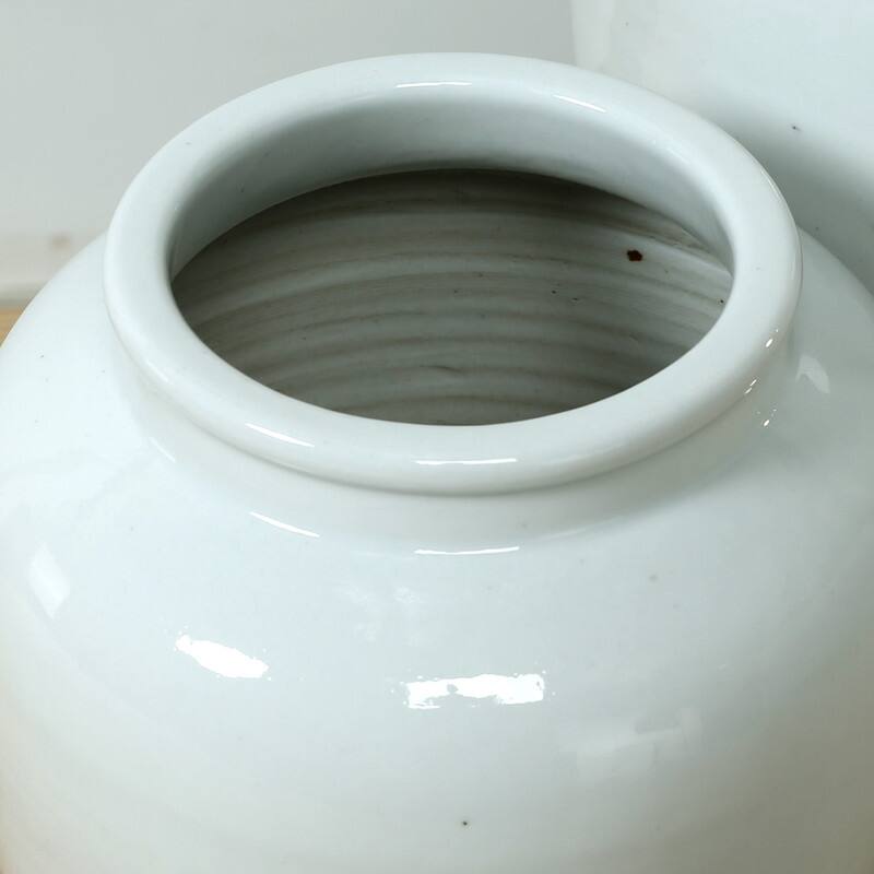 10" High Clara Vase with Unglazed Base