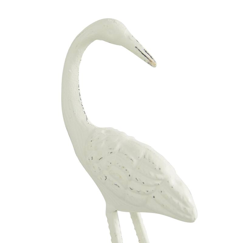 Metal Bird Decorative Sculpture - Set of 2 White - Roche River Decor