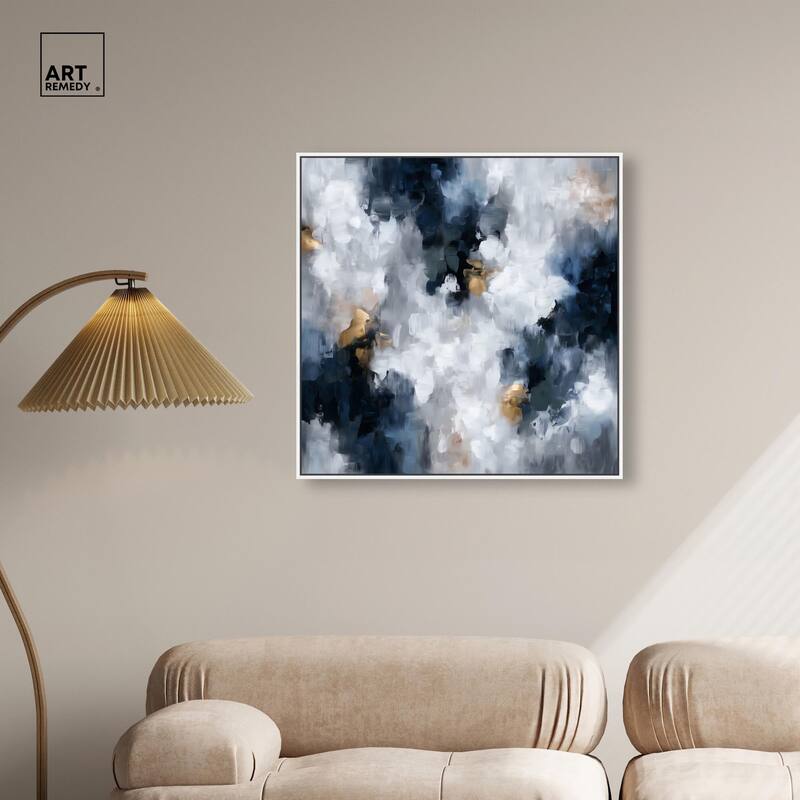 Midnight and Ivory I Canvas by Art Remedy